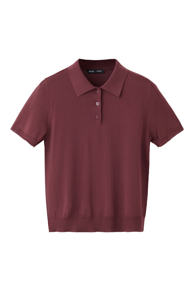 Polo Sweater, Alternate, color, MAROON