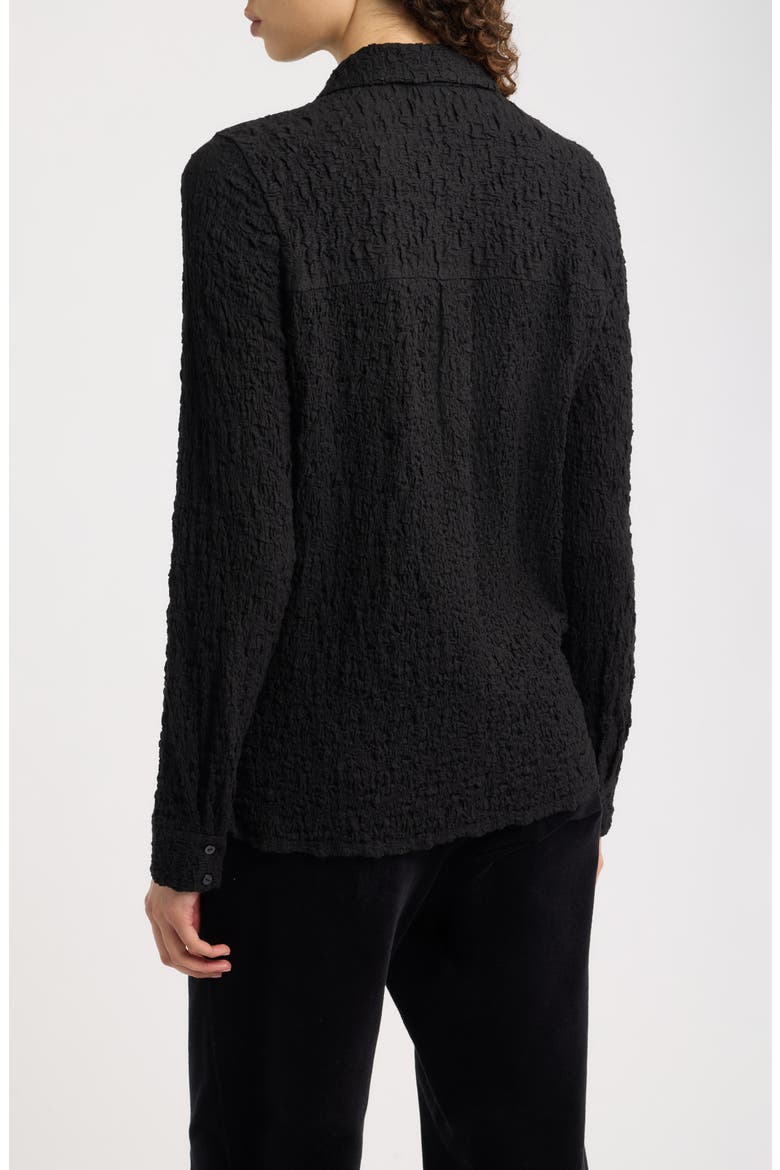 Crinkle Shirt, Alternate, color, BLACK