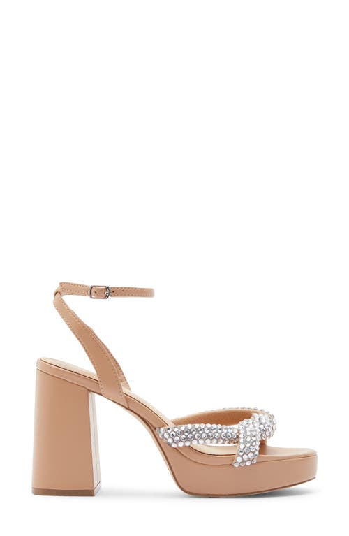 Steve Madden Martini Rhinestone Platform Sandal In Multi