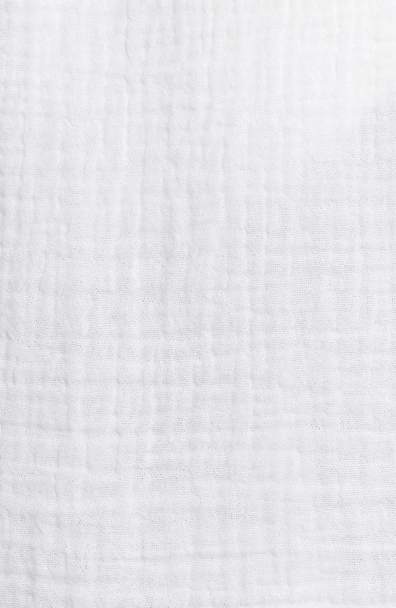 Elan Johnny Collar Cotton Cover-Up Shirt, Alternate, color, 