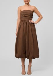 RACHEL Rachel Roy Rosalie Strapless Midi Dress