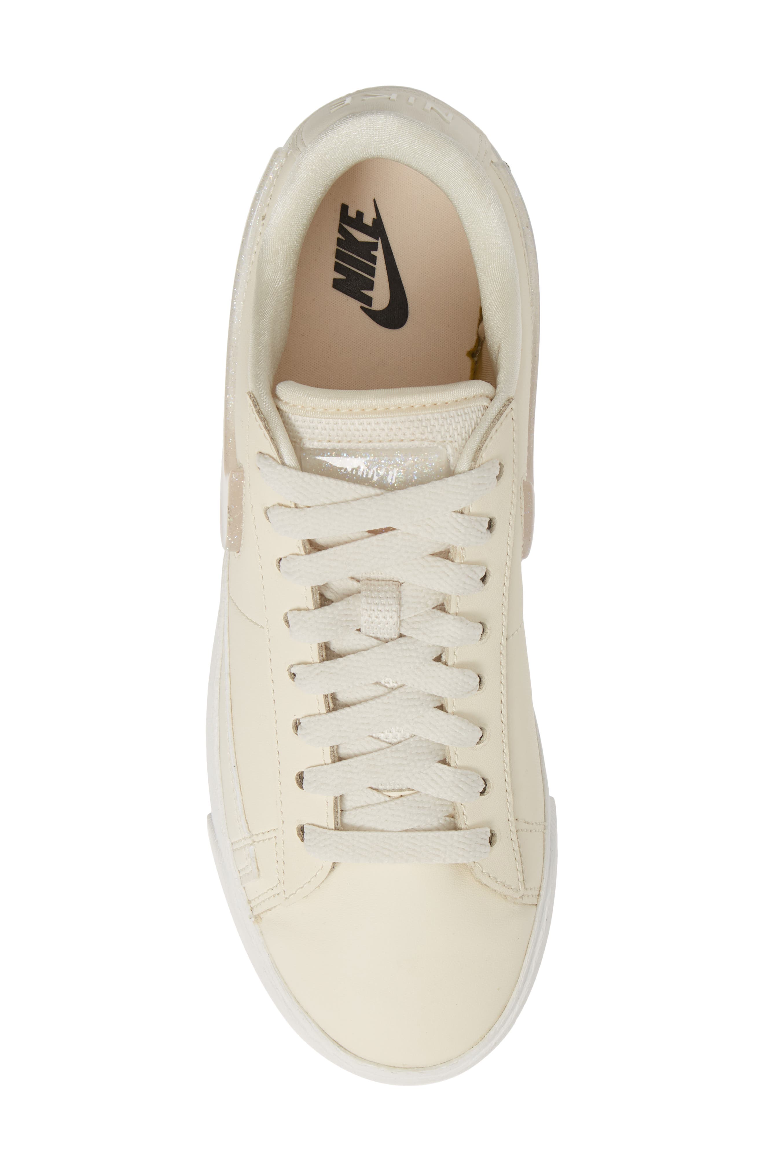 Blazer Low LX Sneaker, Alternate, color, PALE IVORY/ GUAVA ICE/ WHITE