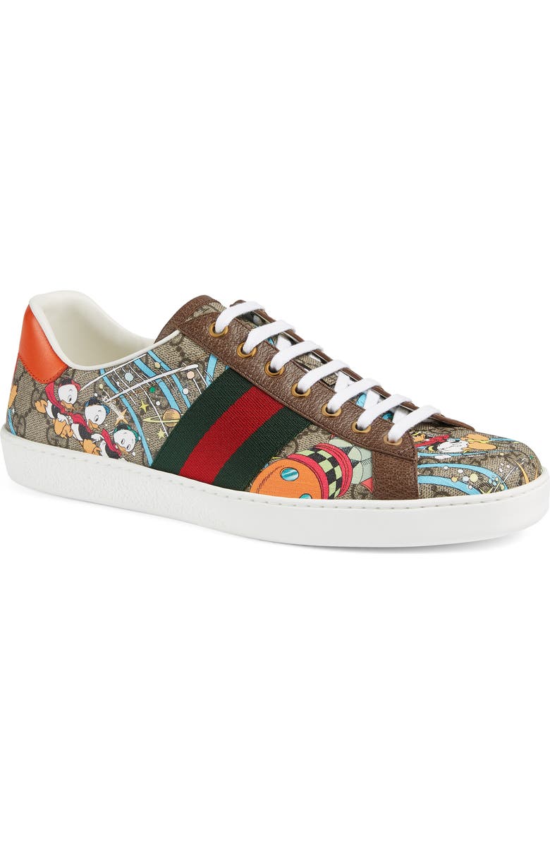 Gucci x Disney Ace Donald Duck Low Top Sneaker, Main, color,