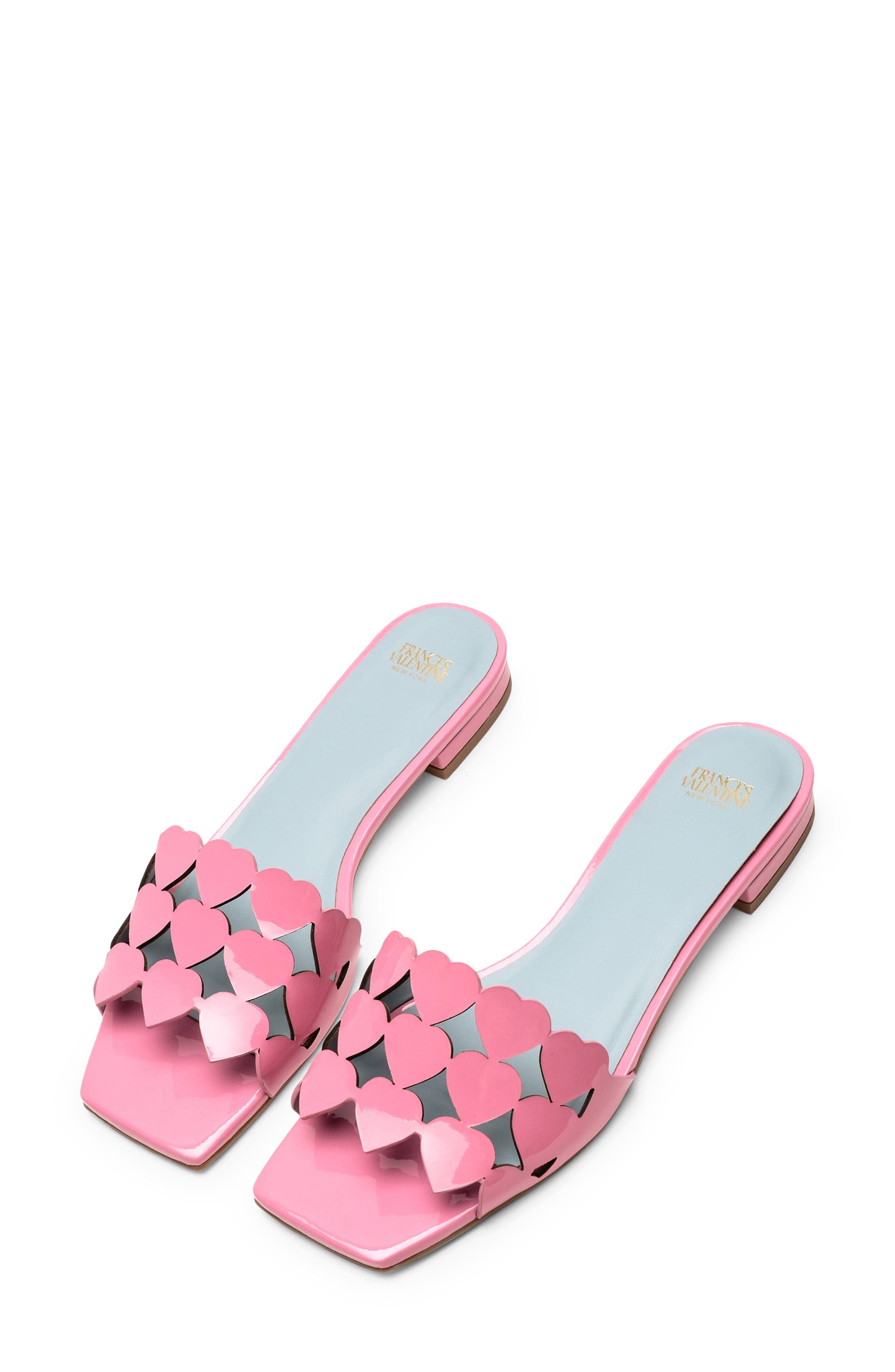 Heart Slide Sandal, Alternate, color, PINK