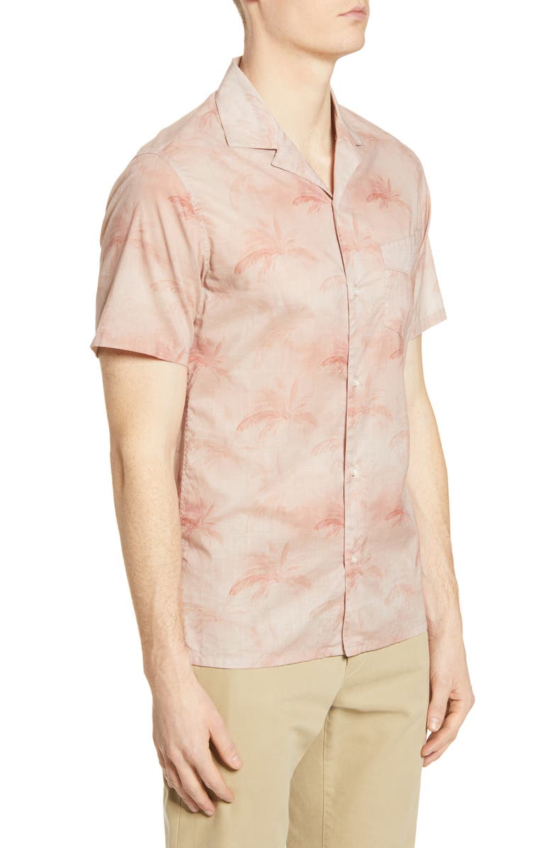 Officine Générale Dario Short Sleeve Button-Up Shirt, Alternate, color, 