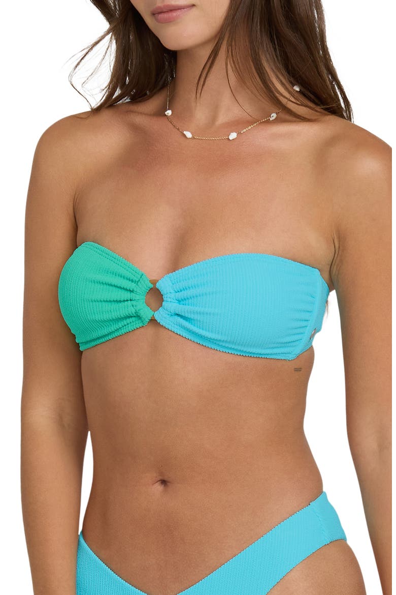Bandeau Bikini Top, Alternate, color, OCEAN SPRAY
