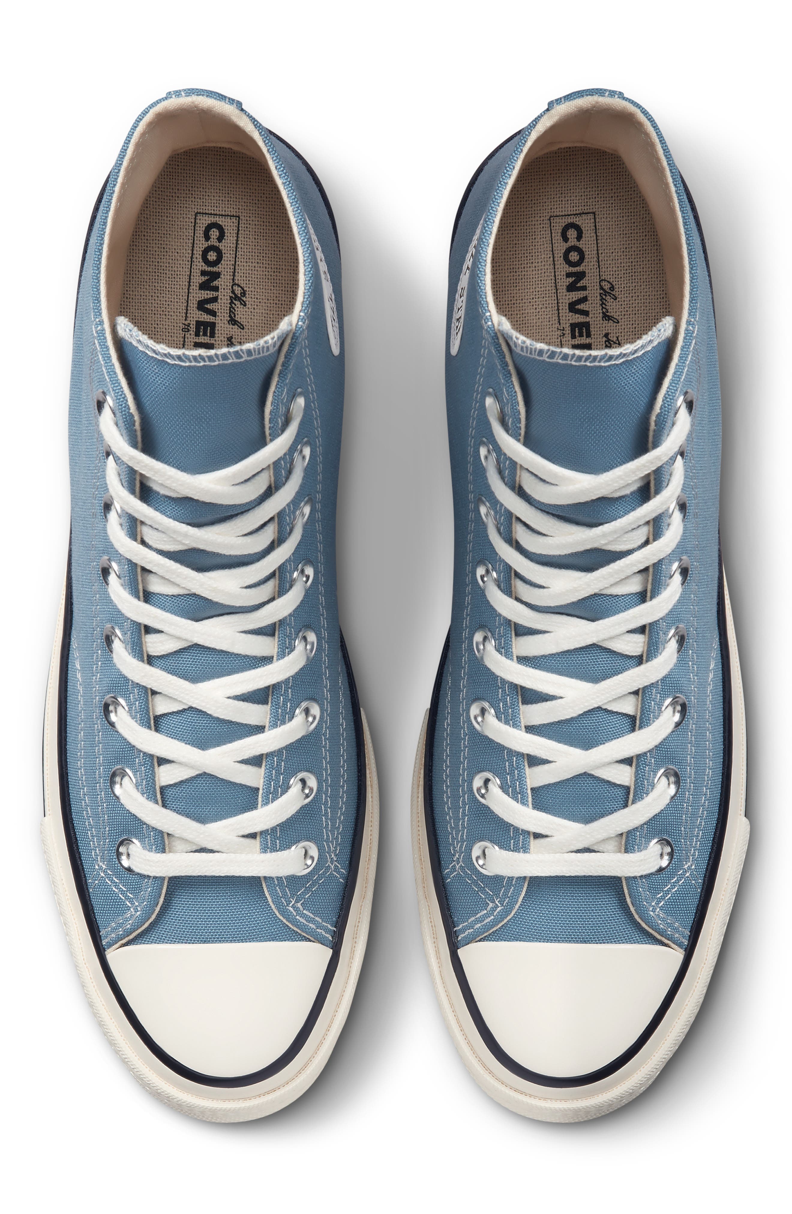 Chuck Taylor® 70 High Top Sneaker, Alternate, color, INDIGO/ EGRET/ BLACK