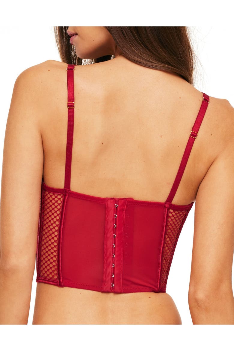 Dominika Contour Bustier Top, Alternate, color, Dark red
