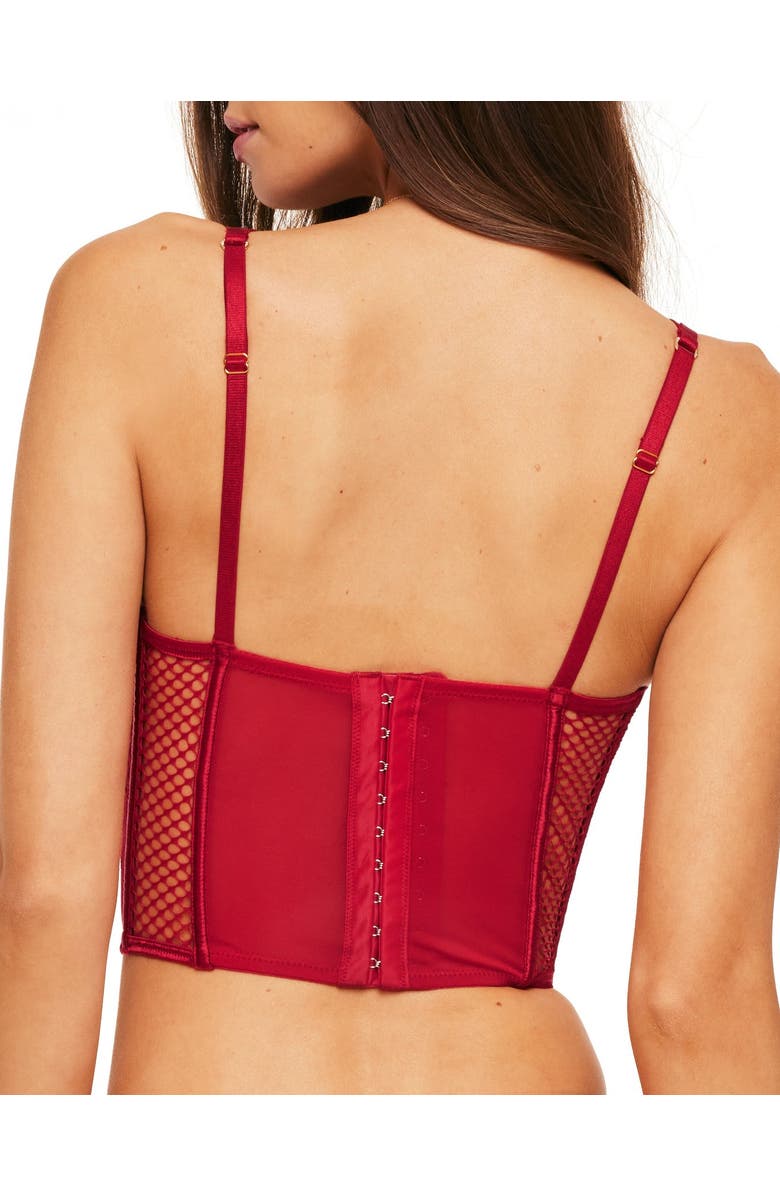 Adore Me Dominika Contour Bustier Top, Alternate, color, Dark Red