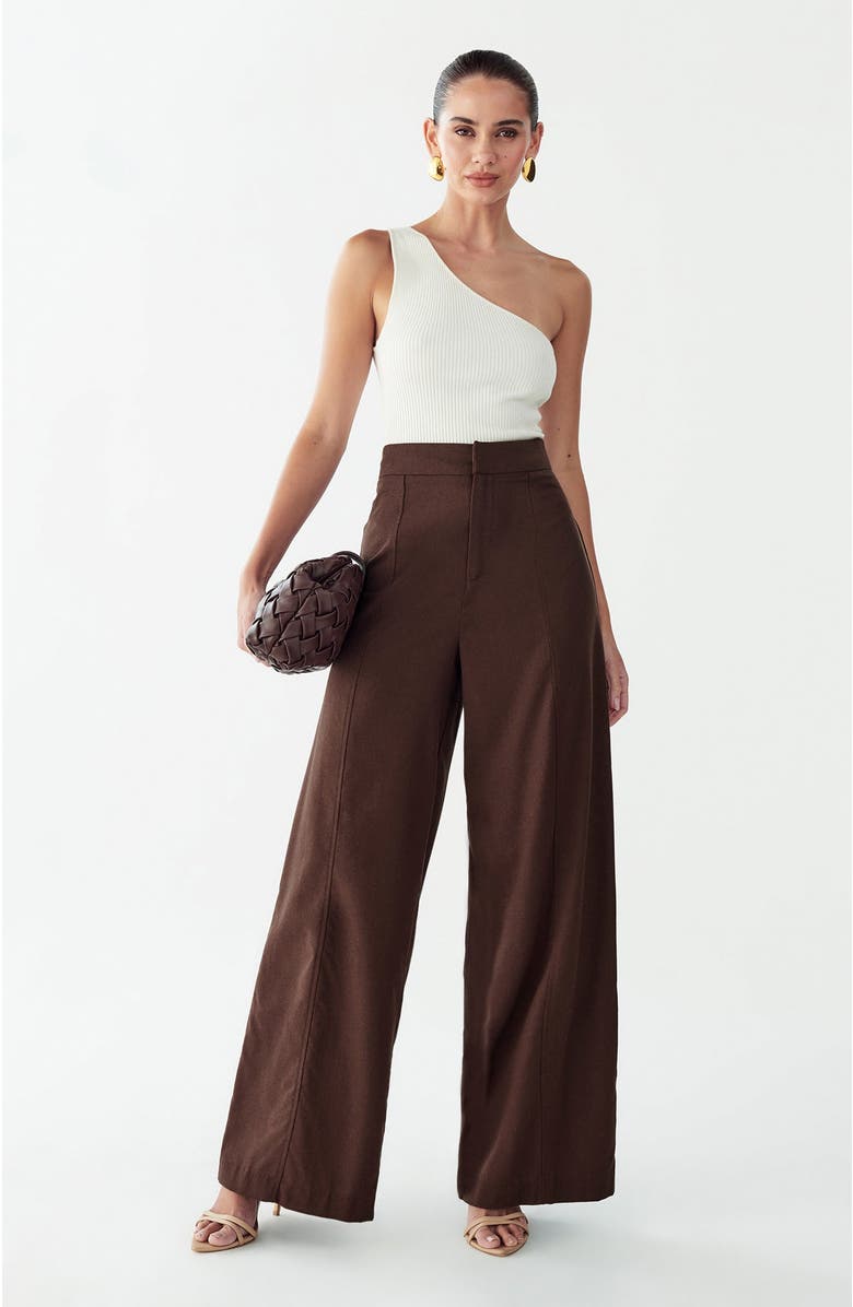 WILLA Dayton Pants, Main, color, Chocolate