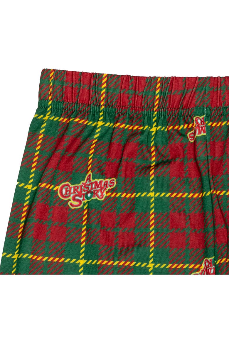 Ralphie Parker Pajama Shirt and Pants Set, Alternate, color, Ralphie Red Grey