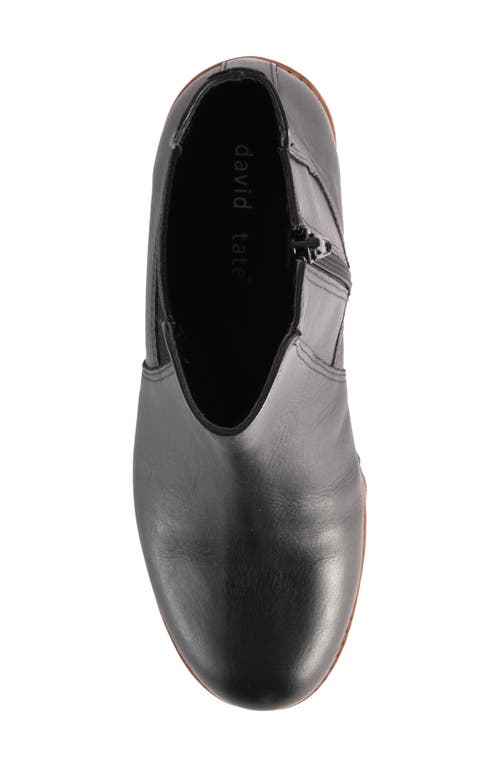 David Tate Santorini Calfskin Waterproof Bootie In Black