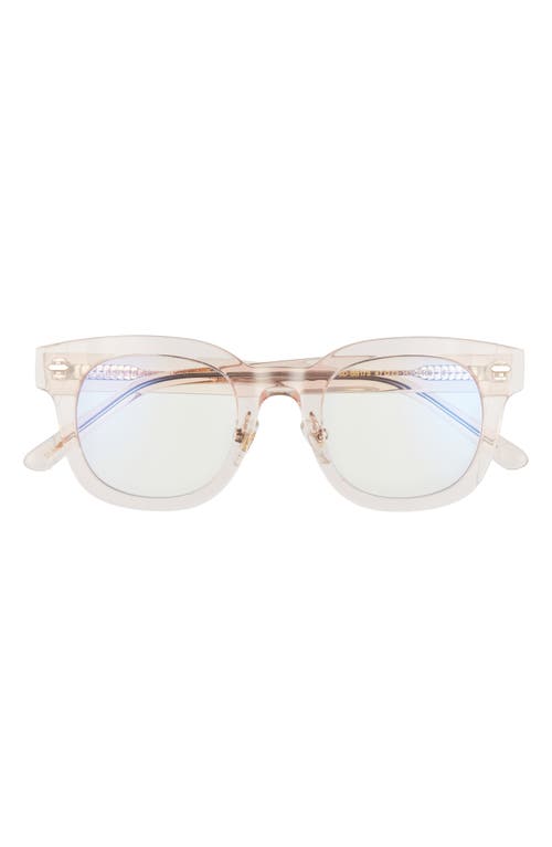 Diff Summer 47mm Blue Light Blocking Glasses In Gray