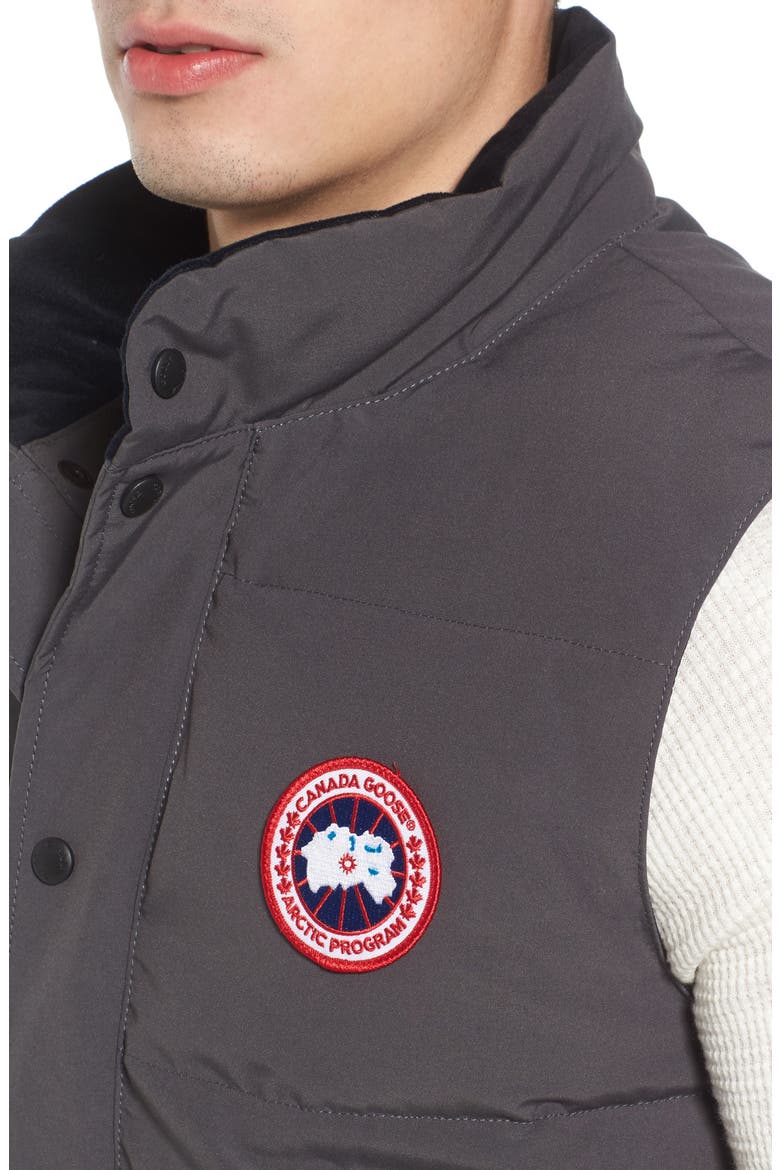 Freestyle Regular Fit Down Vest, Alternate, color, GRAPHITE
