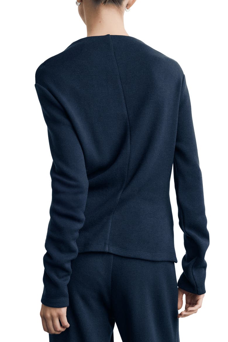 Funnel Neck Sweatshirt, Alternate, color, NAVY