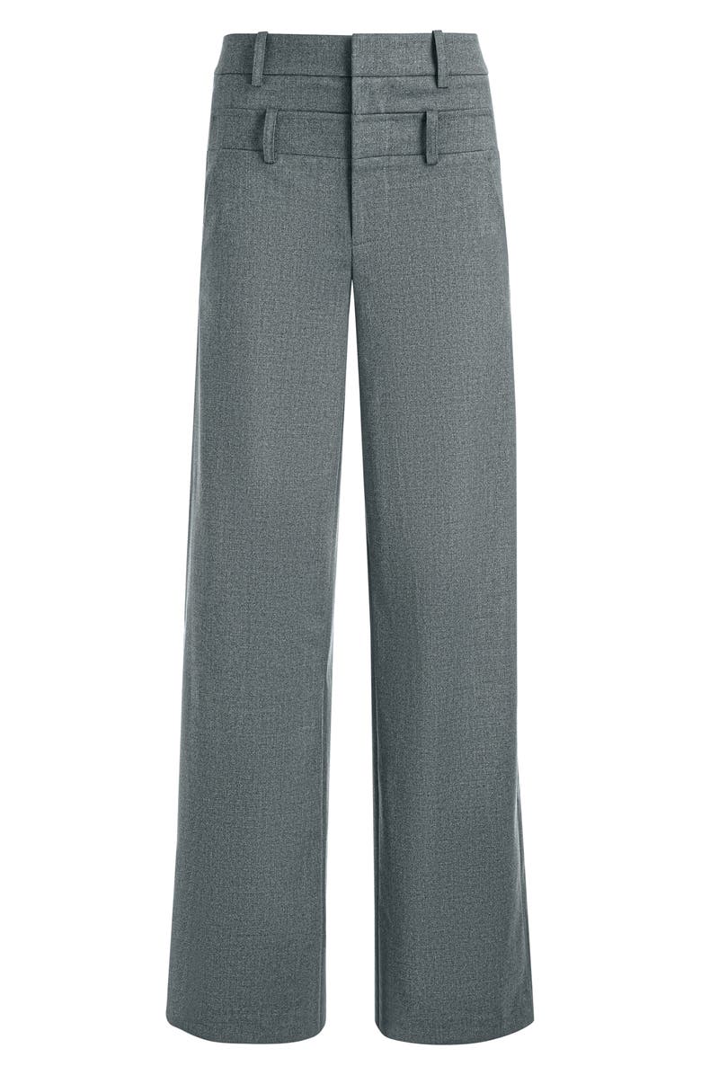 Alice + Olivia Double High Waist Trousers, Alternate, color,