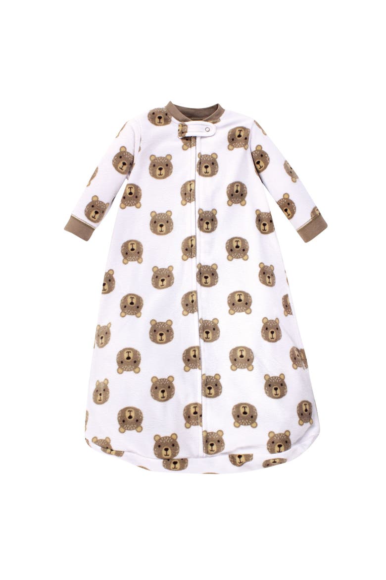 Long-Sleeve Fleece Sleeping Bag, Alternate, color, Little Bear