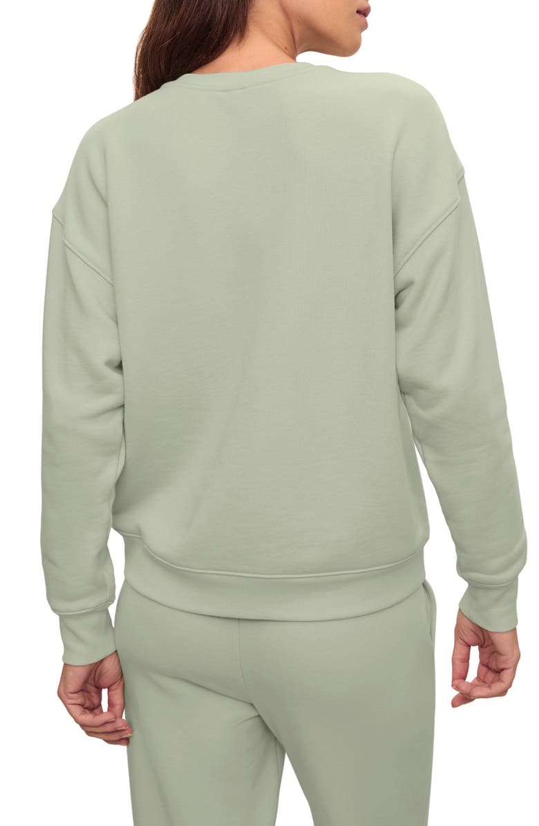 Eberjey French Terry Sweatshirt, Alternate, color, Matcha