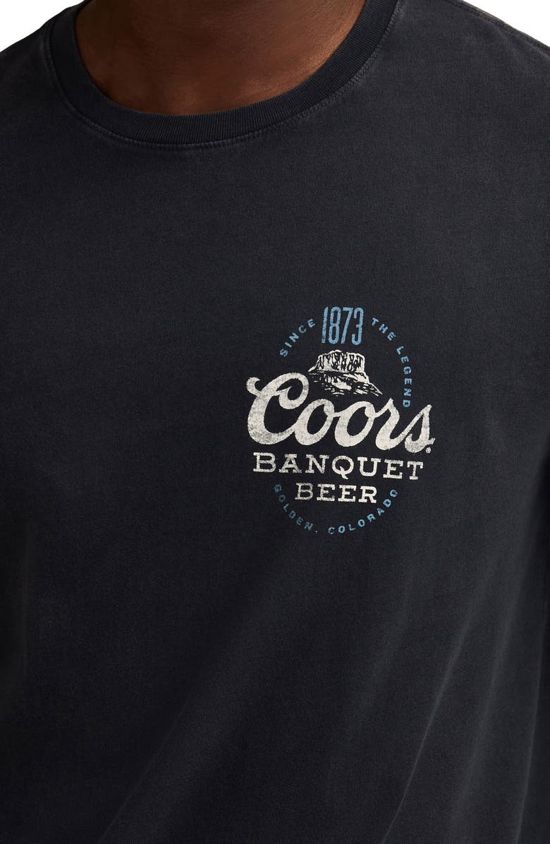 Lucky Brand Coors Cowboy Cotton Graphic T-Shirt, Alternate, color, Total Eclipse