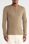 rag & bone Textured Knit Long Sleeve Henley