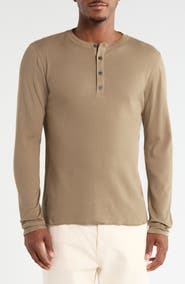 rag & bone Textured Knit Long Sleeve Henley