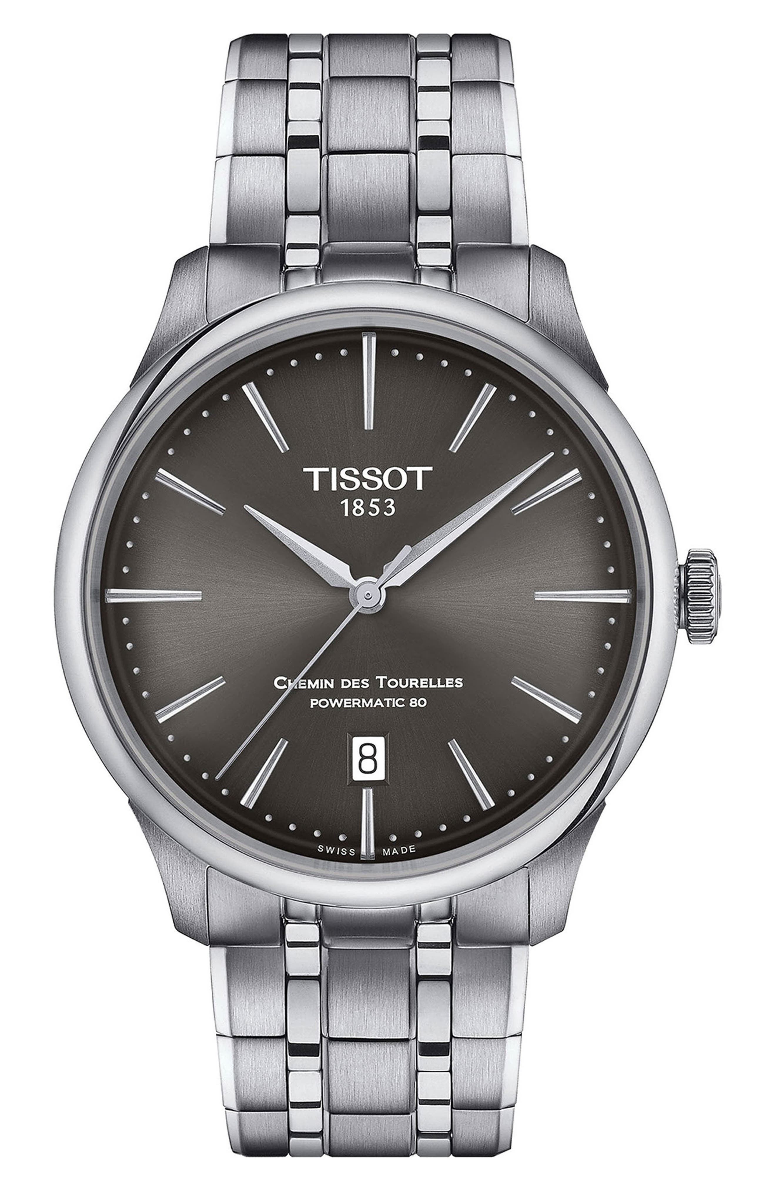 Tissot Chemin des Tourelles Powermatic 80 Bracelet Watch, 39mm