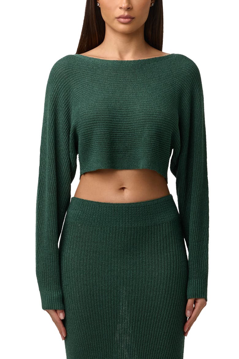 Boat Neck Crop Sweater video