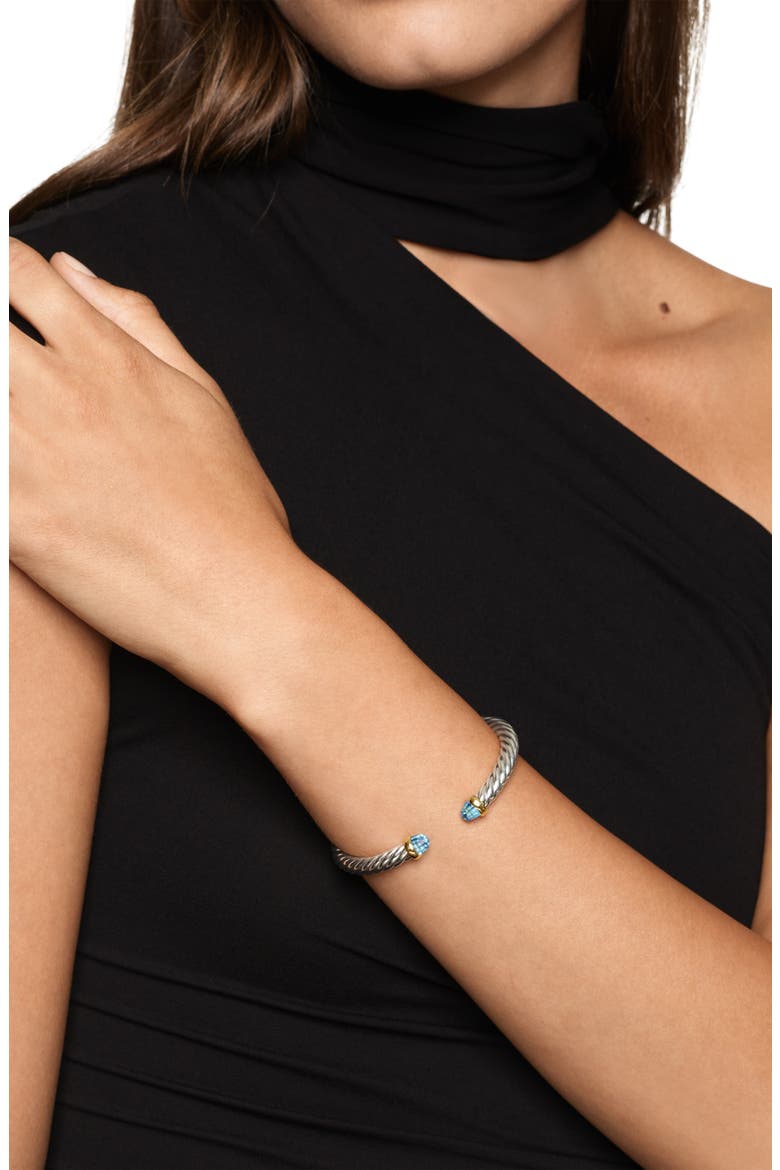 Cablespira® Flex Bracelet, 6mm, Alternate, color, BLUE TOPAZ