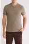 Mélange Notched T-Shirt