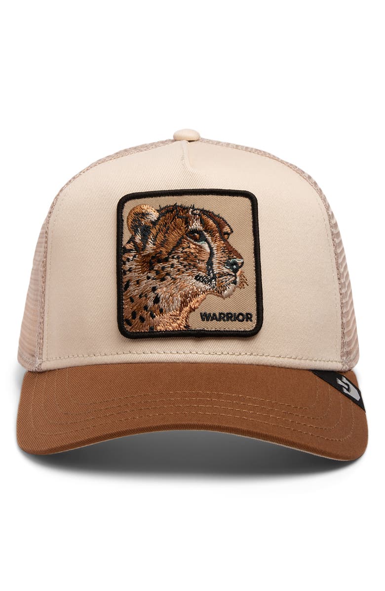 Goorin Bros. The Warrior Cheetah Trucker Hat, Alternate, color, 