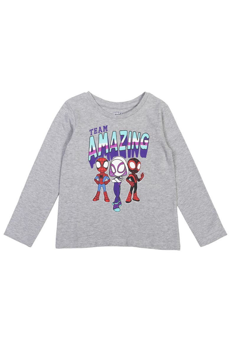 Spidey and His Amazing Friends 2-Piece Long Sleeve T-Shirts, Alternate, color, Ghost Spider Magenta