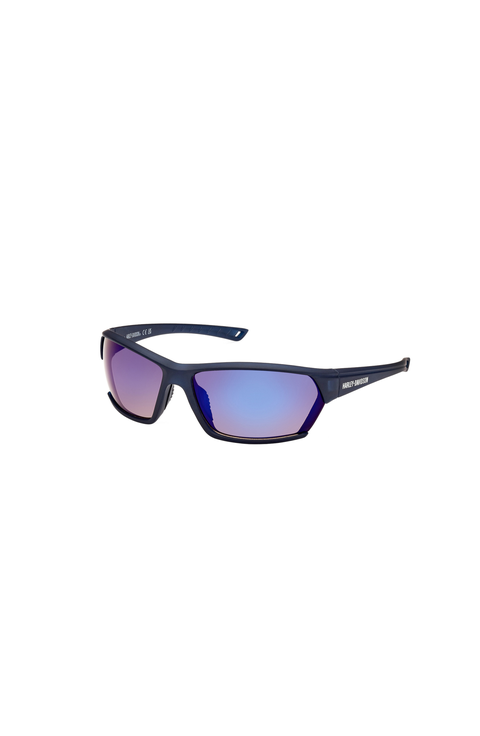 Semi Rimless Wraparound Sport Sunglasses