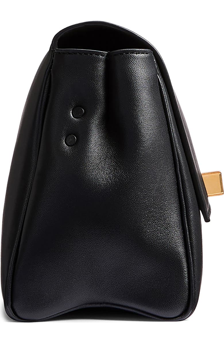 Khaite Audrey Leather Crossbody Bag, Alternate, color, Black 200
