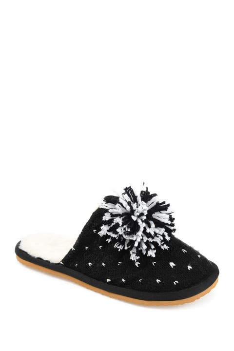 JOURNEE Stardust Pompom Slipper (Women)