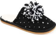 Journee Collection JOURNEE Stardust Pompom Slipper