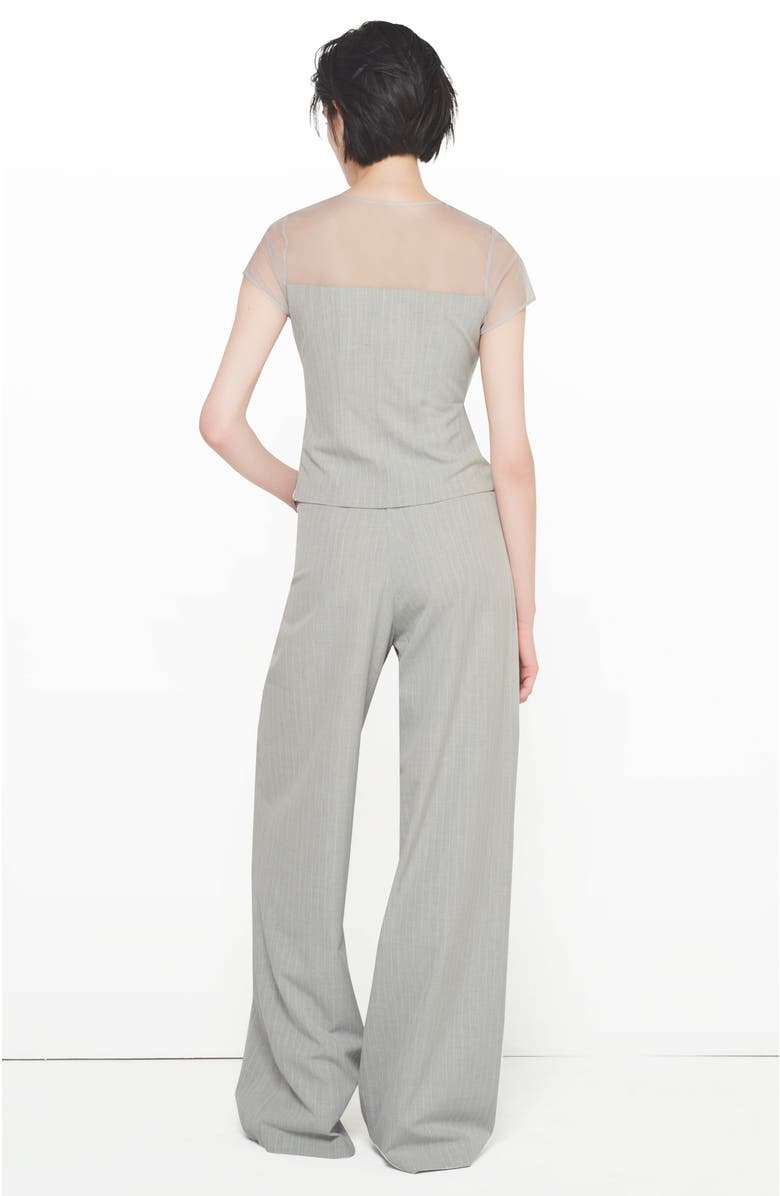 AS by DF Luxembourg Baggy Trousers, Alternate, color, Gray Pinstripe