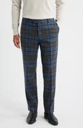 Berle Plaid Wool Blend Flannel Dress Pants