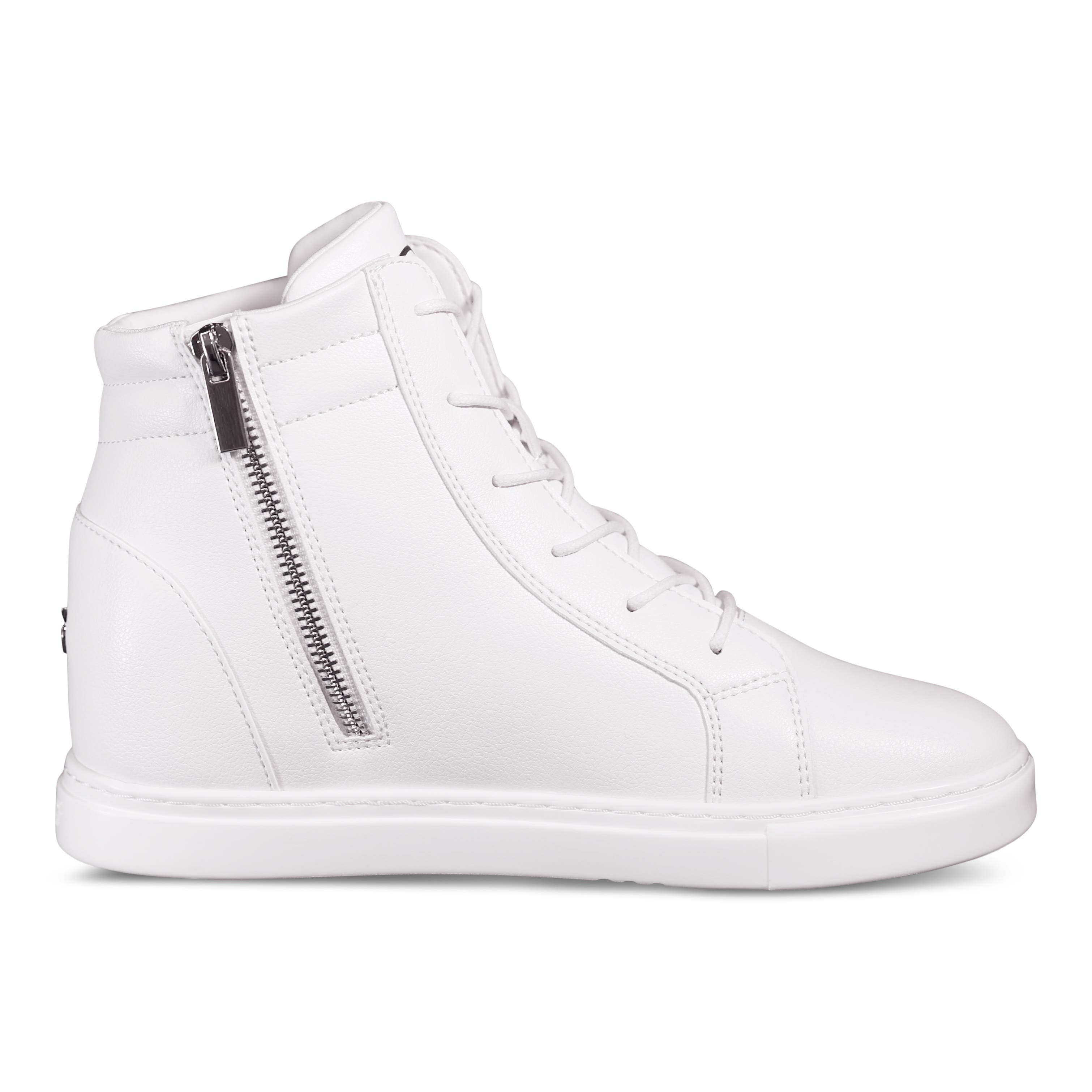 Women's Wedge Sneaker, Alternate, color, White