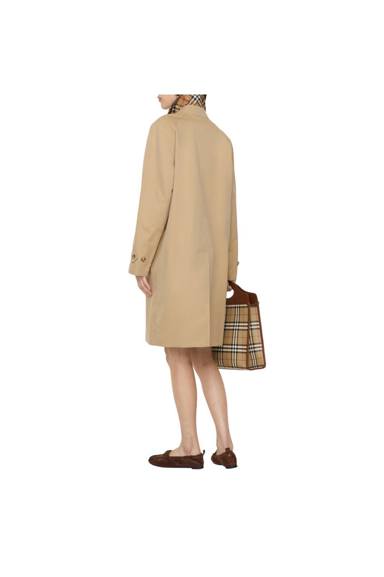 Mid-length Tropical Gabardine Camden Car Coat, Alternate, color, Honey beige