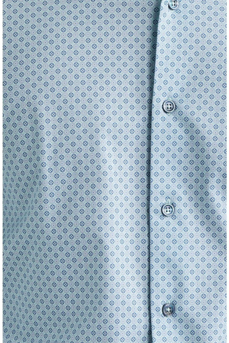 James OoohCotton® Geo Print Button-Up Shirt, Alternate, color, SEAFOAM