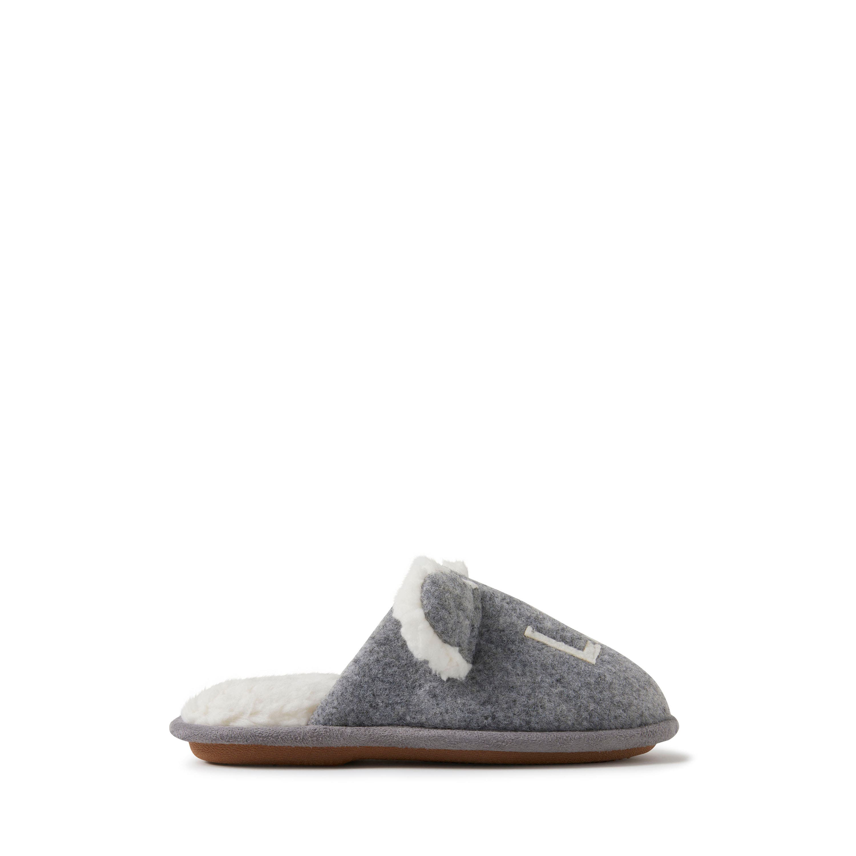 DEARFOAMS Casey Lil Bear Family Scuff Slipper, Alternate, color, Light Heather Grey