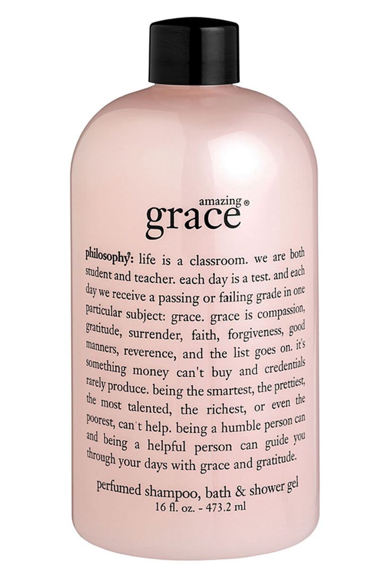amazing grace 3-in-1 shampoo, bath & shower gel, Main, color, NO COLOR