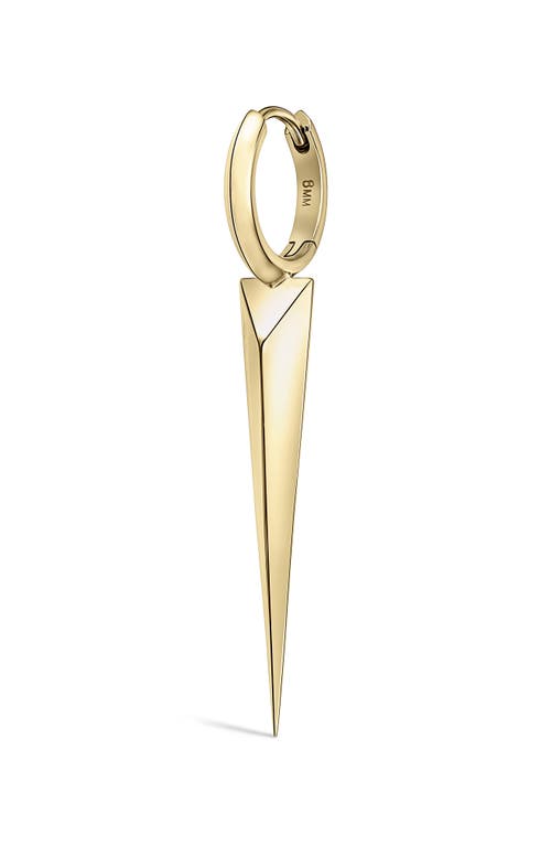 Maria Tash Yellow Gold Faceted Grand Spike Hoop Earring In Yellow Gold