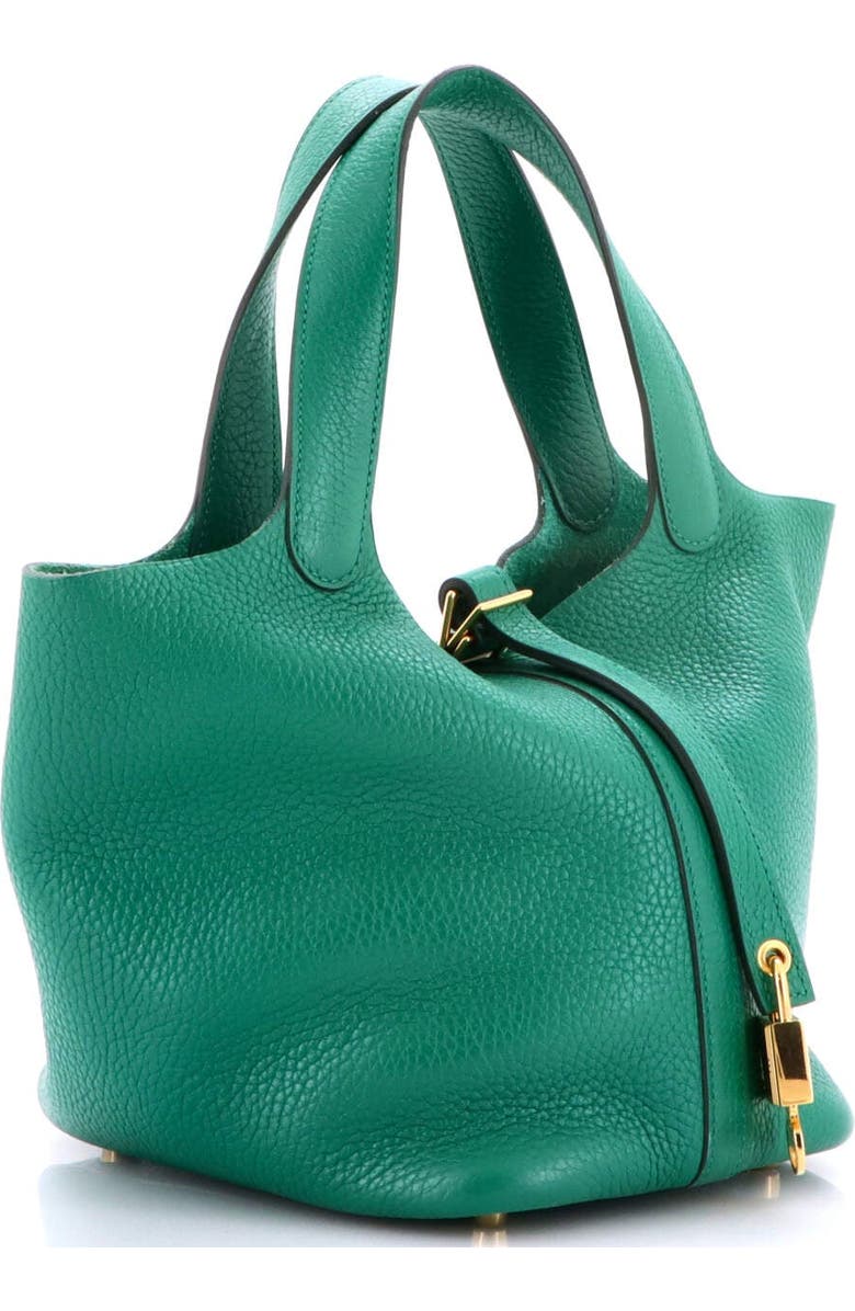 Pre-Owned Hermes Picotin Lock Bag Clemence PM, Alternate, color, Vert Vertigo