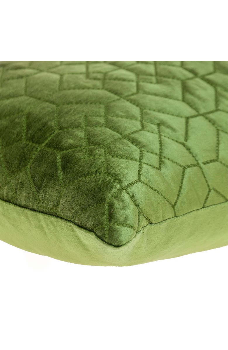 PARKLAND COLLECTION Sora Quilted Throw Pillow, Alternate, color, Olive