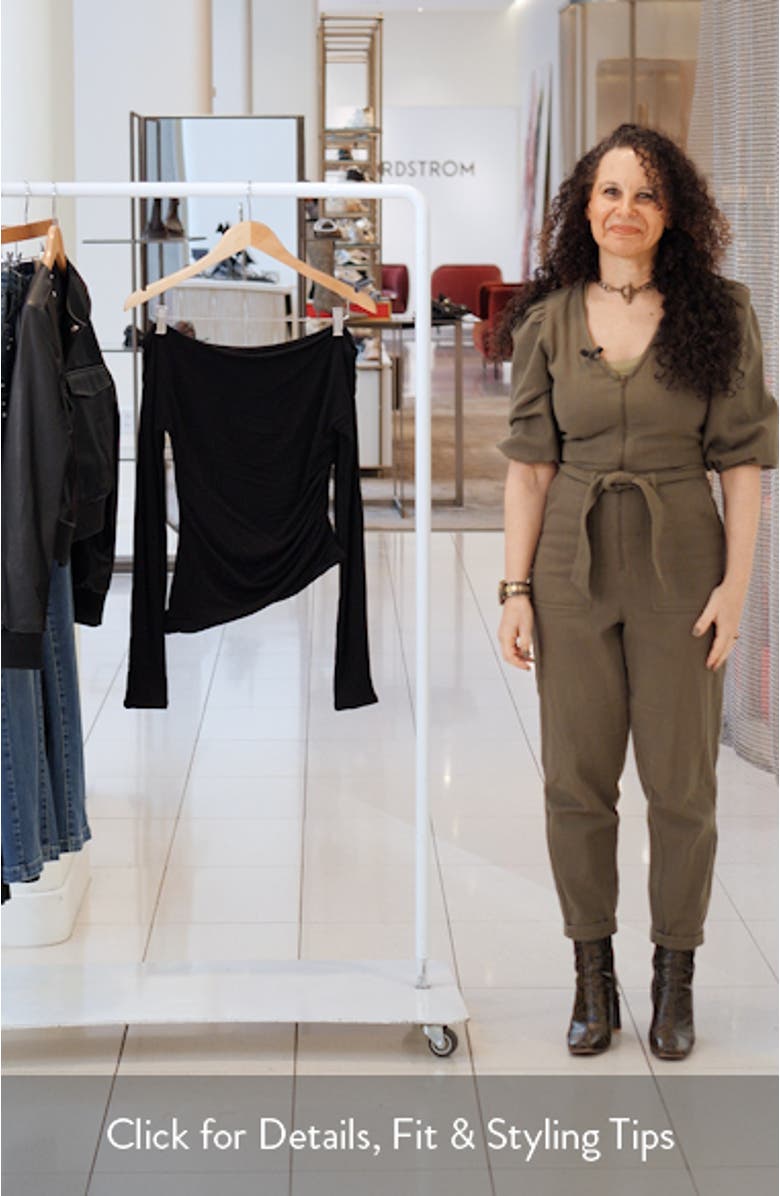 Off the Shoulder Ruched Top, sales video thumbnail