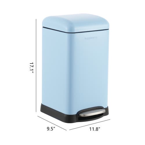 Happimess Betty Retro Mini 3.2-gallon Step-open Trash Can In Tide Pool Blue