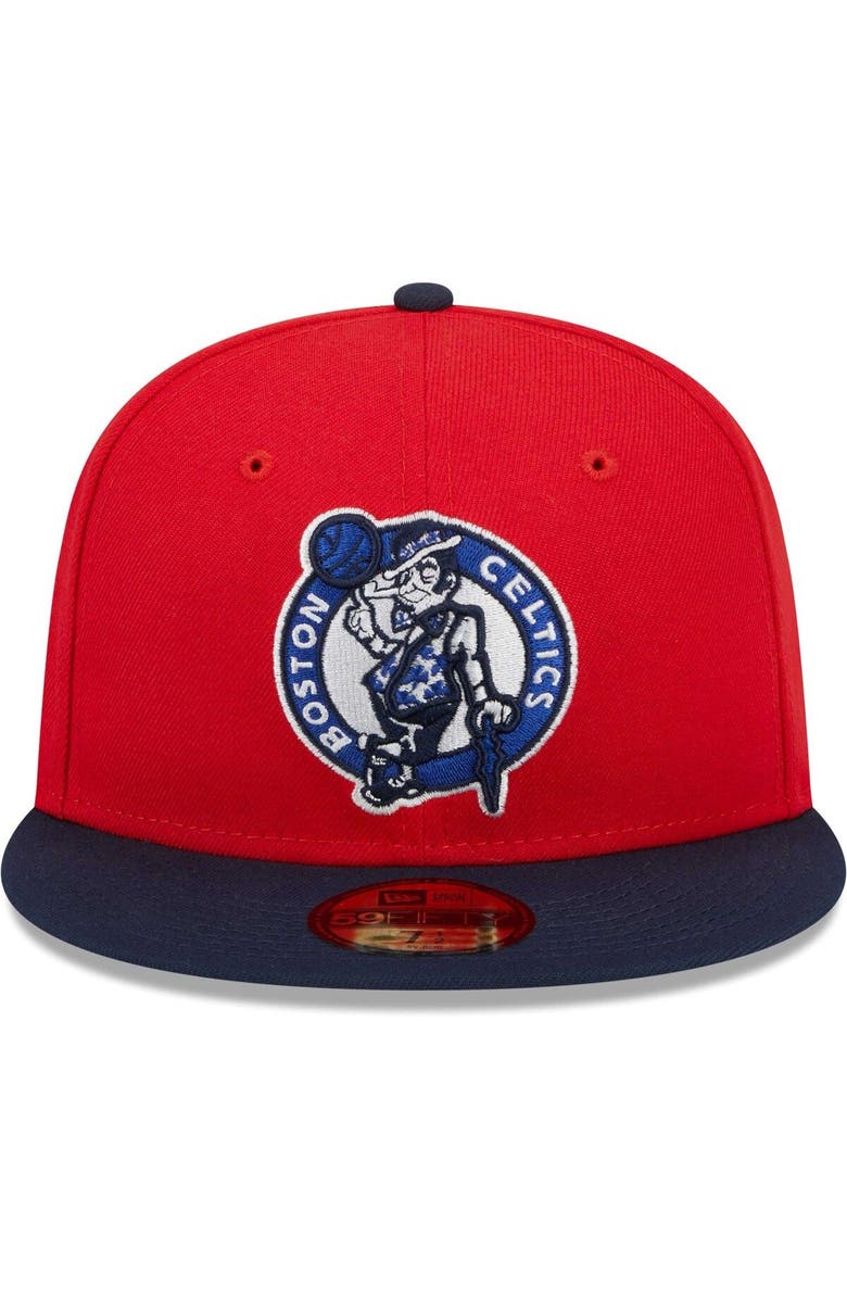 New Era Men's New Era Red/Navy Boston Celtics 59FIFTY Fitted Hat, Alternate, color, 