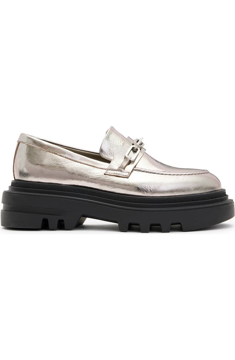 AllSaints Alexia Lug Sole Loafer, Alternate, color,