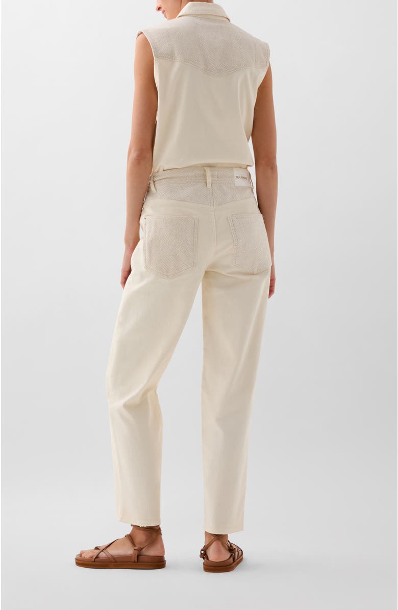 Scalpers White Trize Denim Pant, Alternate, color, Offwhite